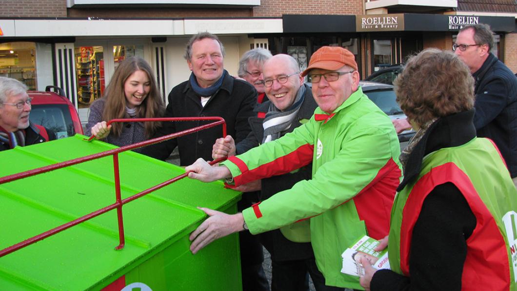 Partijleider Bram van Ojik geeft aftrap lokale GroenLinks campagne in Twente(Rand)